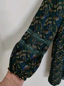 Paisley Print Mini Dress