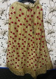 Red Sequin Lehenga Choli Set