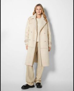Viral Bershka Faux leather Shearling TrenchCoat