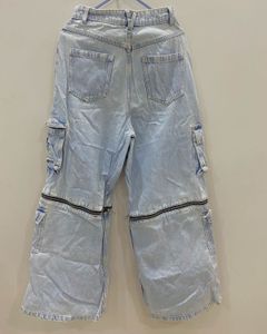 Light Wash Cargo Jeans