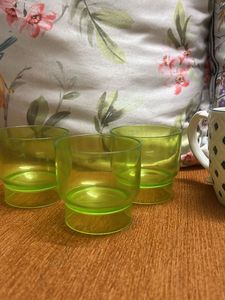 Cups N Green Glasses