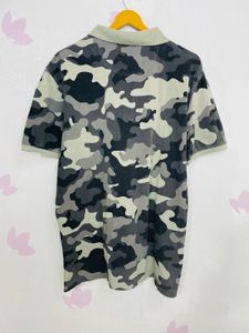 Flying Machine Men Polo Army T-shirt