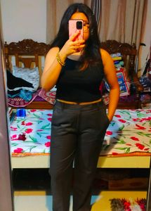 Brown Formal  Pants