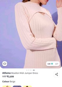 Athena Woollen Jumper Dress XXL Size