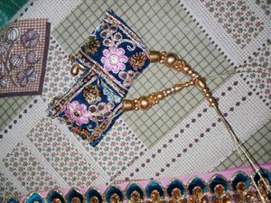 Pink Lehenga Choli with Green Dupatta