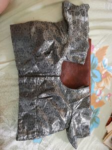 Saree brown and cement color
