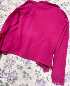 Fushia Pink Side Zip Jacket