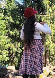 Red Beret Hat with Bow