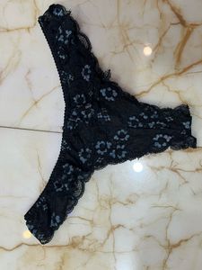 Black Lace Thong