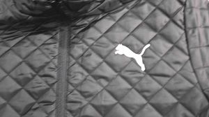 Puma Black Quilted Jacket, M Size