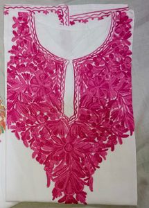 Pink Kashmiri Embroidered Kurta