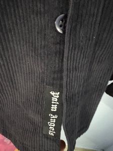 Men XL Corduroy Black Shirt