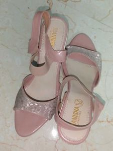 Manisha Pink Glitter Heels - Size 6