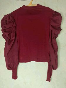 Full Sleeve Maroon Top