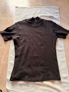 Black Top with Pink Stripe