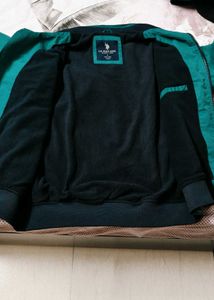 U.S. Polo Assn. Men Green Bomber Jacket