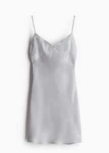 H&M Silver Slip Dress