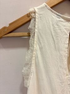 MANGO Beautiful Lace Trim Top