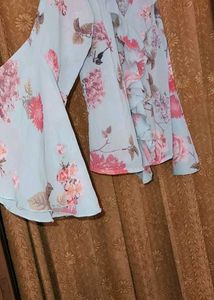 Front Flaired Floral Top