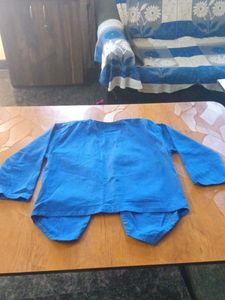 Blue Button-Down Jacket
