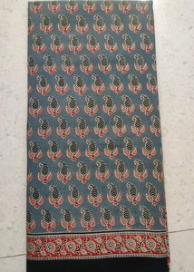 Ajrakh Print Beautiful Saree