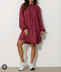 Maroon Casual Dress