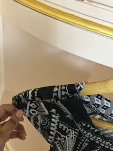 Printed Boat Neck Dress