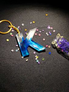 Resin &#39;V&#39;, &#39;P&#39;, &#39;O&#39;, &#39;K, Initial Keychain