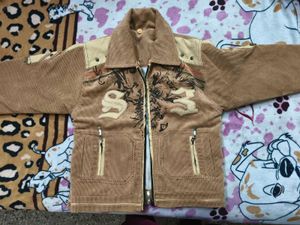 Boys Brown Corduroy Cotrise Jacket for 5-7 years