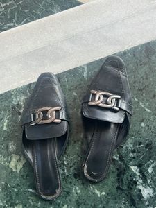 Floral Embroidered Mules