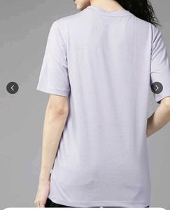 New Lavender Graphic Oversized T-Shirt