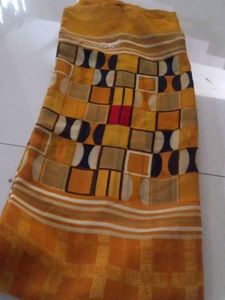 Geometric Print Saree - new