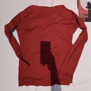 Adidas Red Long Sleeve Tee