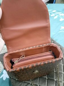 MK Brown Crossbody Bag