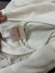 White Corset Long Sleeve Top