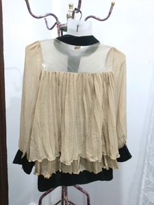 Korean Pleated Layered Top