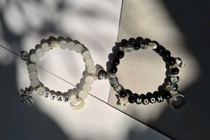 Moon &amp; Star Matching Bracelets