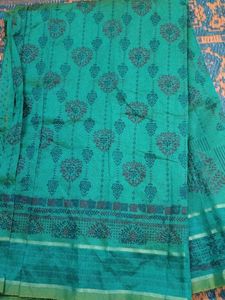 Block Print Cotton Saree