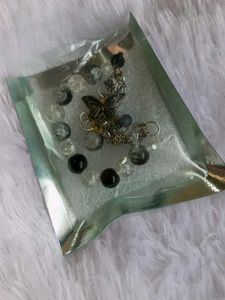 Beaded Butterfly Charm Bracelet