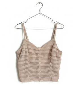 Elegant Beige Crop Top