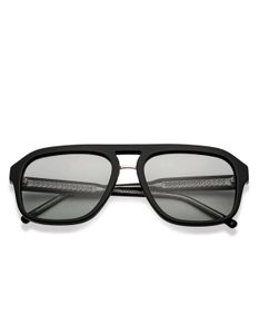 Grey Black Full Rim Square John Jacobs Sunglasses