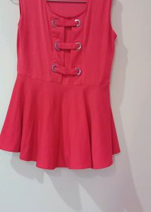 Pink Sleeveless Top