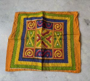 Handcrafted Banjara Textile Pillow Cover-4