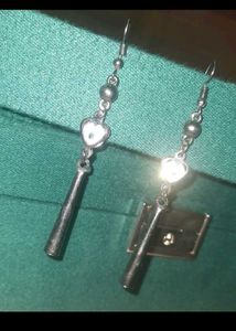 Grunge Heart Earrings