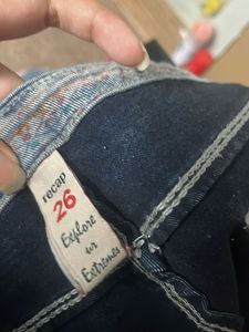 Distressed Slim-Fit Blue Denim Jeans