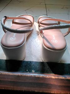 Shimmer Strap Wedge For Women