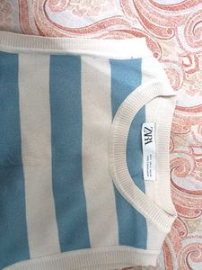 Zara Striped Knit Tank Top