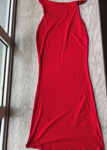 Red Bodycon Maxi Dress
