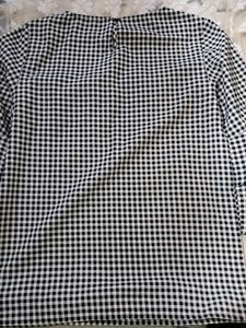 Gingham Floral Embroidered Top