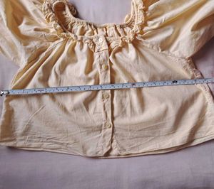 Cream Puff Sleeve Top
